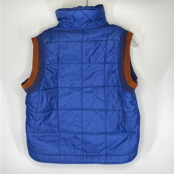 Vintage Sears Blue Puffer Vest Size Large - Picture 2 of 5